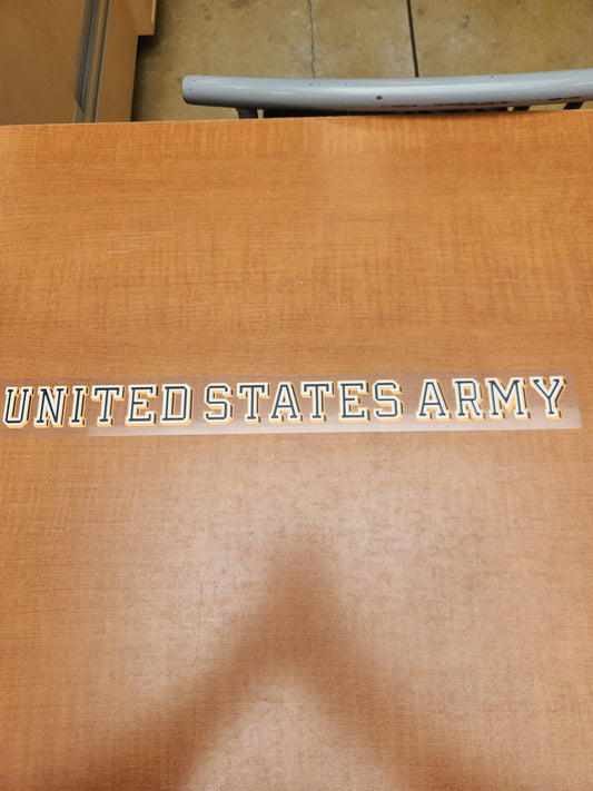 United states army (black white gold) strip