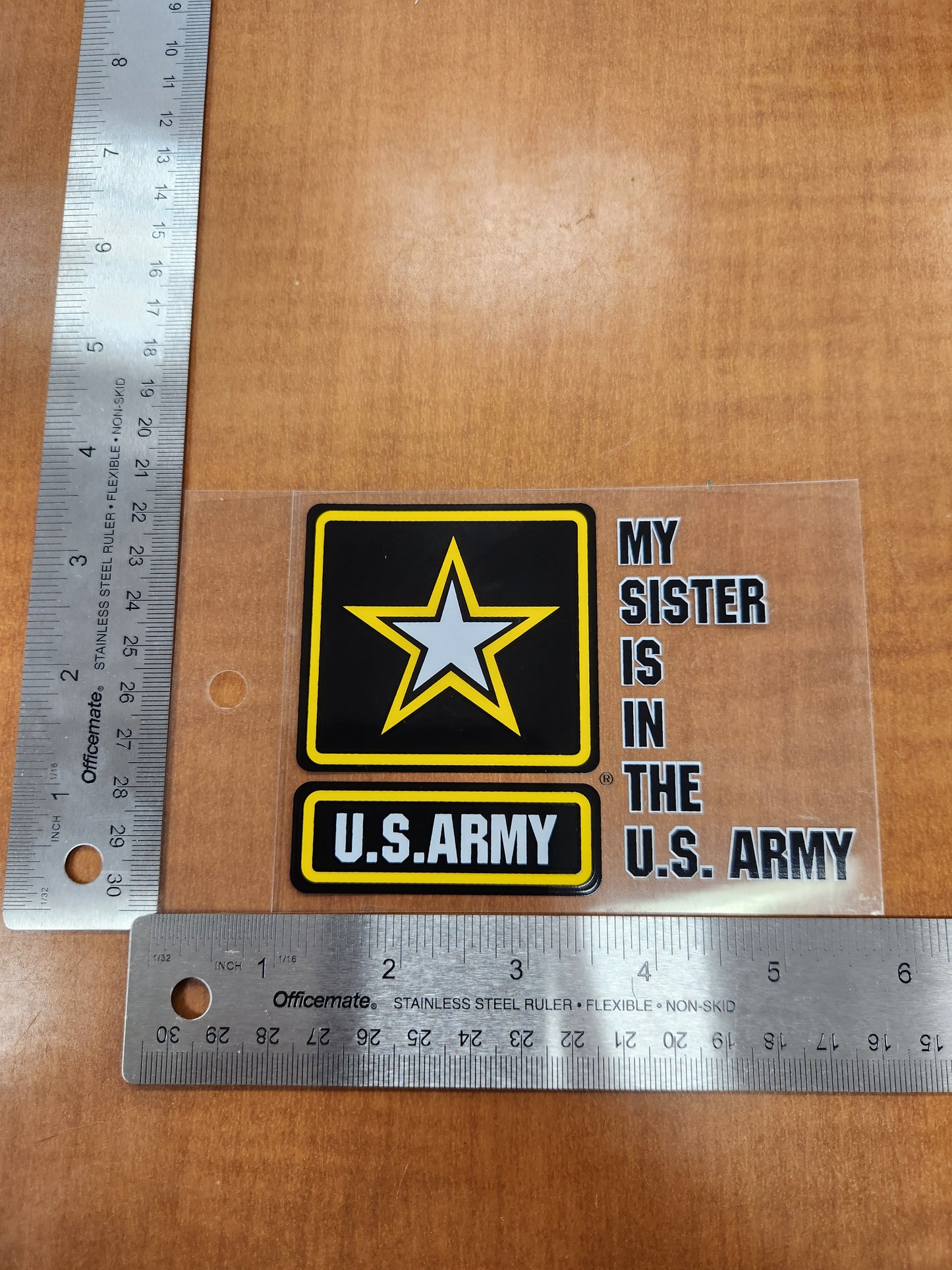 Sister is in the army transparent