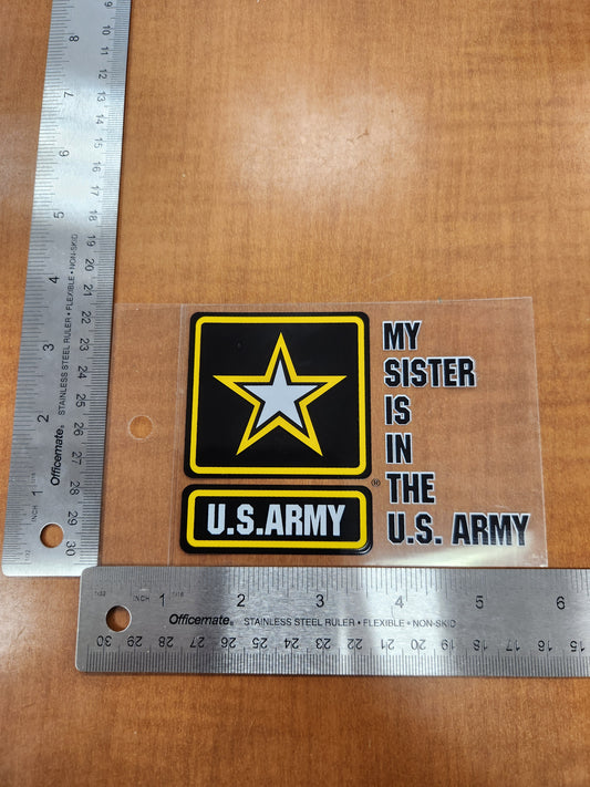 Sister is in the army transparent