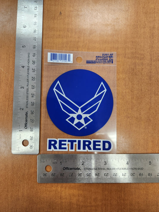 Airforce retired square transparent