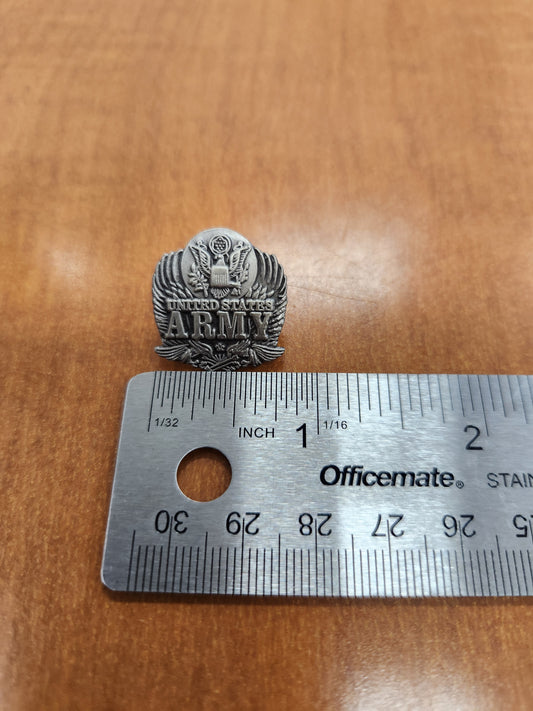 Army pewter lapel pin