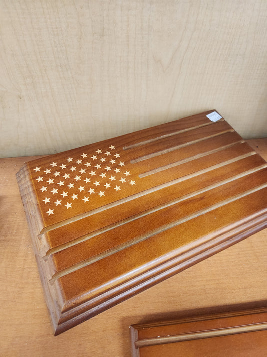 Raised flag brown