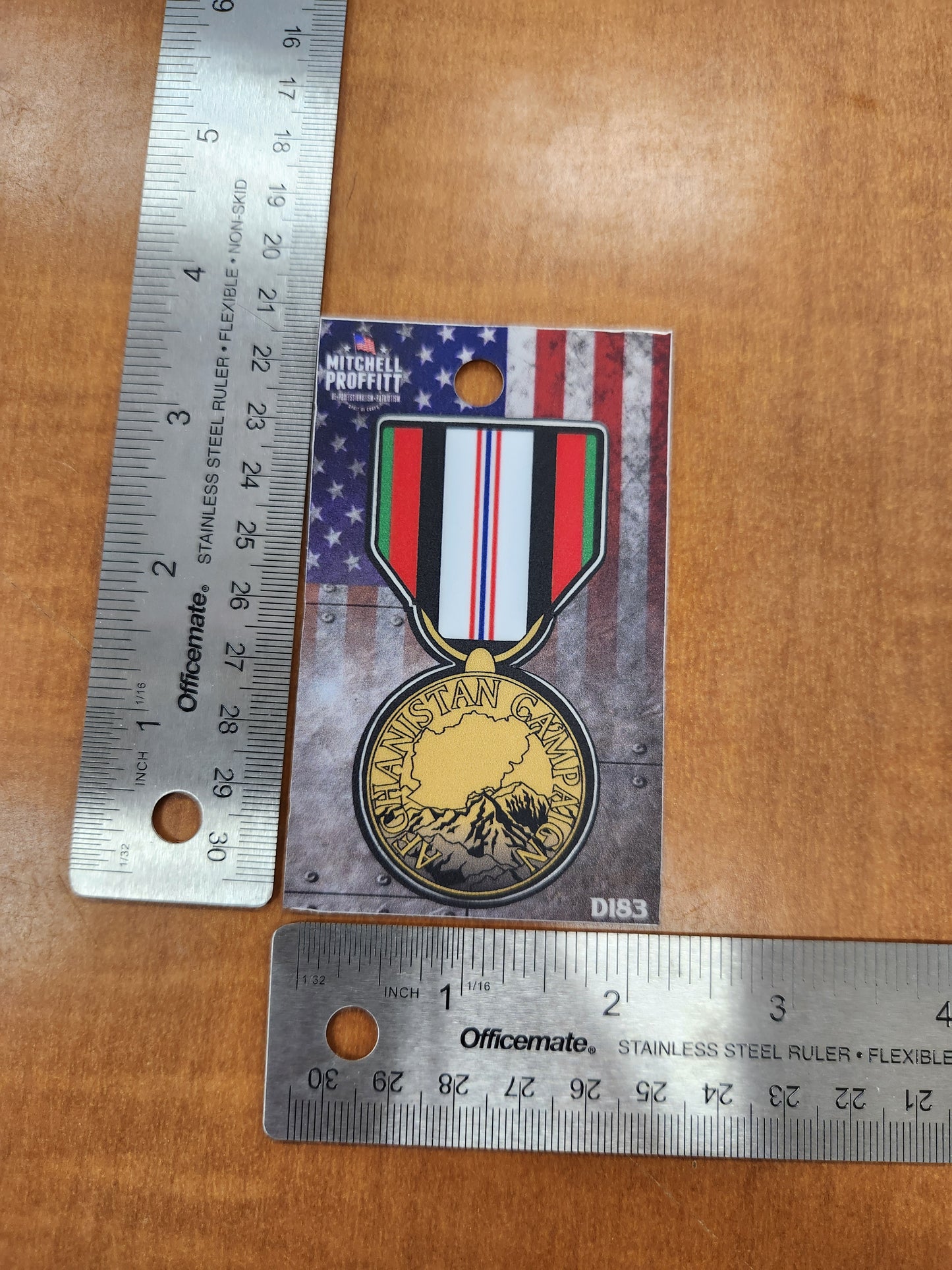 Afghanistan campaign medal vinyl