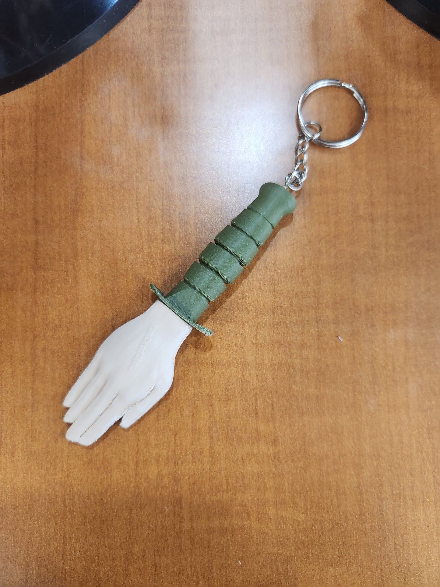 Knife hand keychain