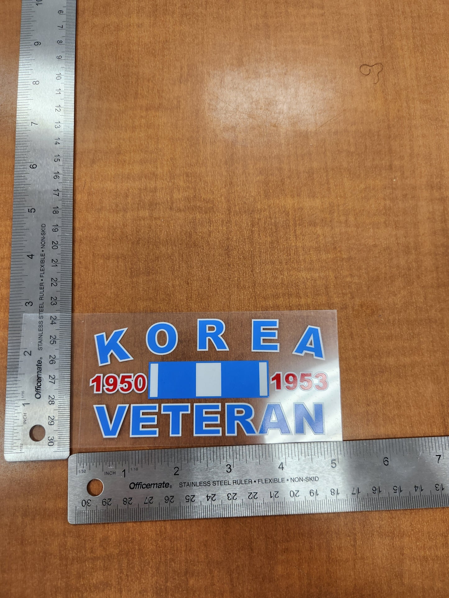 Korea veteran ribbon blue transparent