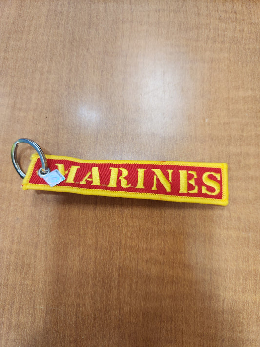 Marines veteran strip keychain