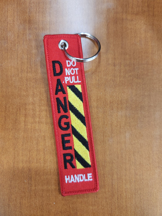 Danger do not pull handle