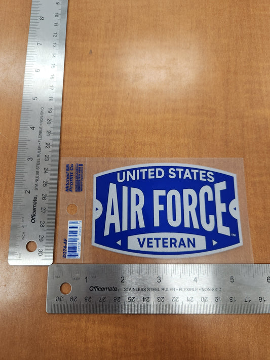 Airforce veteran rectangle transparent