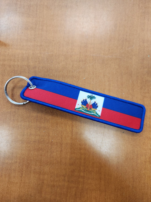 Haiti flag keychain