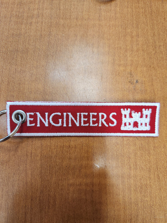 Engineer strip keychain