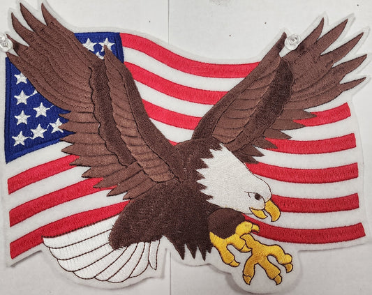 Eagle w/Flag patch