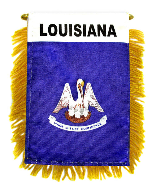 Louisiana Mini Flag