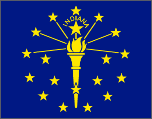 Indiana 3x5 Flag
