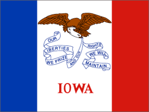Iowa 3x5 Flag