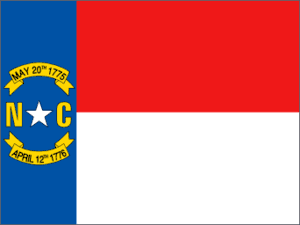 North Carolina 3x5 Flag