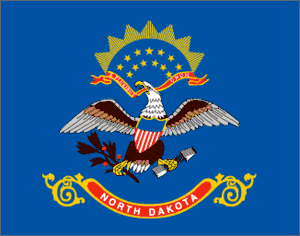 North Dakota 3x5 Flag